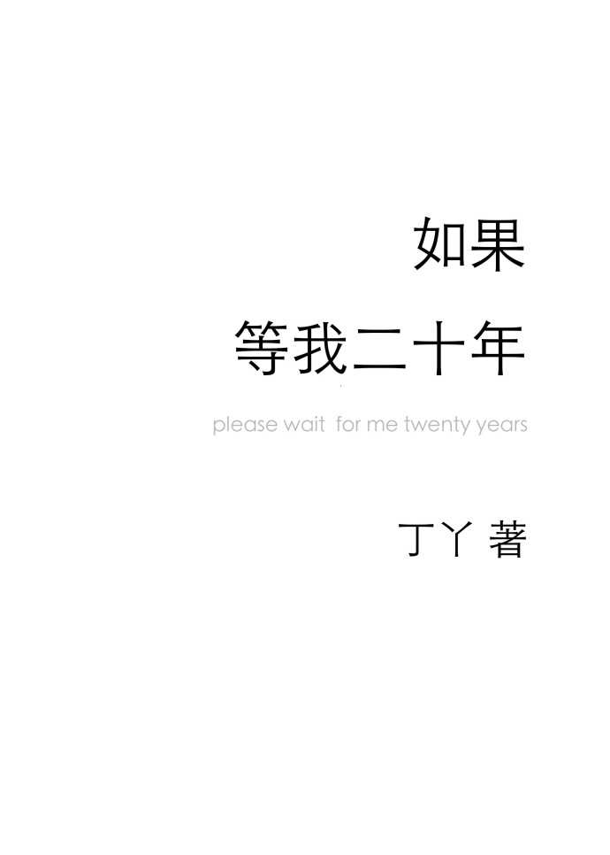 如果等我二十年